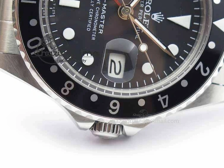 MiroTime 0115 RelaxedFit GMT-Master Vintage 1675 SS BP Best Edition Black Bezel White Markers A 3750